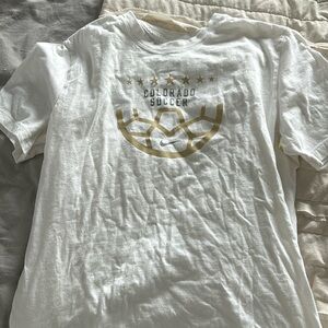 Colorado University soccer T-shirt, size large